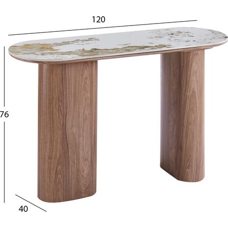 ΚΟΝΣΟΛΑ MARBLEX HM18446 ΚΕΡΑΜΙΚΟ TOP PANDORA--MDF ΠΟΔΙΑ 120x40x76Υεκ