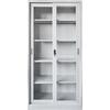ΒΙΒΛΙΟΘΗΚΗ ΜΕ ΣΥΡΟΜΕΝΕΣ ΠΟΡΤΕΣ SIDER HM6632.02 ΜΕΤΑΛΛΙΚΗ ΛΕΥΚΗ 90x40x185Υεκ