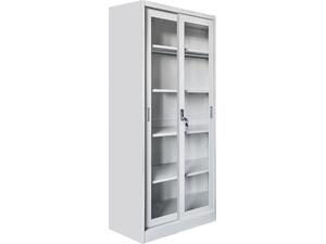 ΒΙΒΛΙΟΘΗΚΗ ΜΕ ΣΥΡΟΜΕΝΕΣ ΠΟΡΤΕΣ SIDER HM6632.02 ΜΕΤΑΛΛΙΚΗ ΛΕΥΚΗ 90x40x185Υεκ