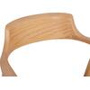 ΠΟΛΥΘΡΟΝΑ ΤΡΑΠΕΖΑΡΙΑΣ TARGA HM18336.11 RUBBERWOOD ΦΥΣΙΚΟ & PU ΕΚΡΟΥ 58x54x78Yεκ (σετ 2 τεμαχίων)