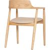 ΠΟΛΥΘΡΟΝΑ ΤΡΑΠΕΖΑΡΙΑΣ TARGA HM18336.11 RUBBERWOOD ΦΥΣΙΚΟ & PU ΕΚΡΟΥ 58x54x78Yεκ (σετ 2 τεμαχίων)