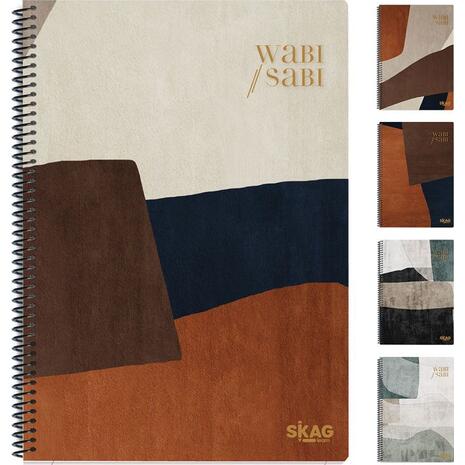 Τετράδιο σπιράλ SKAG Wabi Sabi 3 θεμάτων A4 (313230) (διάφορα σχέδια)