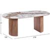 ΤΡΑΠΕΖΙ ΟΒΑΛ MARBLEX HM18428 ΚΕΡΑΜΙΚΟ TOP ΣΕ PANDORA--MDF ΠΟΔΙΑ 210x100x77Υεκ