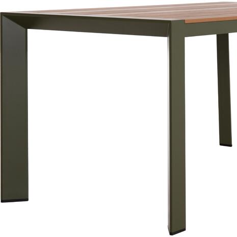 ΤΡΑΠΕΖΙ ΕΞΩΤ.ΧΩΡΟΥ GOYA HM6059.07 ΑΛΟΥΜΙΝΙΟ ΣE OLIVE GREEN & POLYWOOD 160X80Χ75Υεκ.
