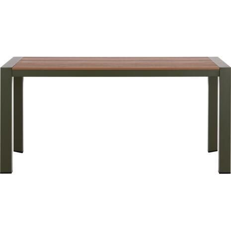 ΤΡΑΠΕΖΙ ΕΞΩΤ.ΧΩΡΟΥ GOYA HM6059.07 ΑΛΟΥΜΙΝΙΟ ΣE OLIVE GREEN & POLYWOOD 160X80Χ75Υεκ.
