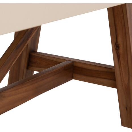 ΤΡΑΠΕΖΙ ΤΡΑΠΕΖΑΡΙΑΣ FIBER CEMENT & ΞΥΛΟ ΑΚΑΚΙΑΣ MAEVE HM6575.02 ΜΠΕΖ 200x100x75Υεκ
