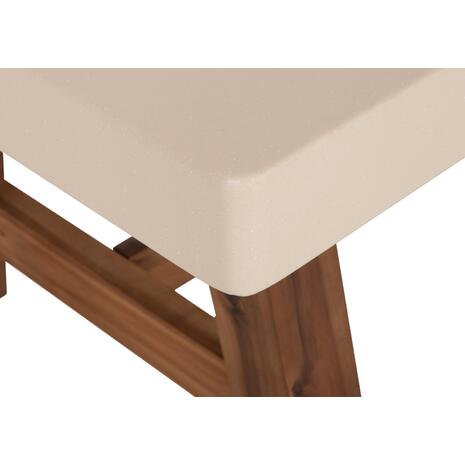 ΤΡΑΠΕΖΙ ΤΡΑΠΕΖΑΡΙΑΣ FIBER CEMENT & ΞΥΛΟ ΑΚΑΚΙΑΣ MAEVE HM6575.02 ΜΠΕΖ 200x100x75Υεκ