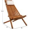 ΠΟΛΥΘΡΟΝΑ LOUNGE ΜΕ ΜΑΞΙΛΑΡΑΚΙ ΠΤΥΣΣΟΜΕΝΗ SHIGAN HM6530 ΞΥΛΟ ΑΚΑΚΙΑΣ 56.5x83x87Υεκ