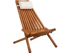 ΠΟΛΥΘΡΟΝΑ LOUNGE ΜΕ ΜΑΞΙΛΑΡΑΚΙ ΠΤΥΣΣΟΜΕΝΗ SHIGAN HM6530 ΞΥΛΟ ΑΚΑΚΙΑΣ 56.5x83x87Υεκ