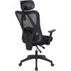 ΚΑΡΕΚΛΑ ΓΡΑΦΕΙΟΥ MEXER HM1195.01 ΜΑΥΡΟ MESH-PP ΒΑΣΗ 68x70x136Υεκ.
