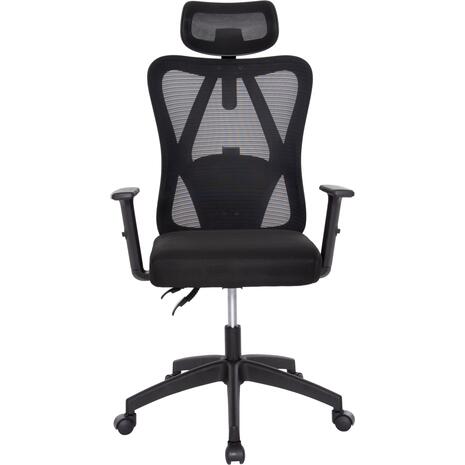 ΚΑΡΕΚΛΑ ΓΡΑΦΕΙΟΥ MEXER HM1195.01 ΜΑΥΡΟ MESH-PP ΒΑΣΗ 68x70x136Υεκ.