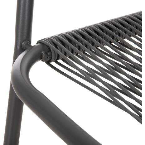 ΠΟΛΥΘΡΟΝΑ ΕΞ.ΧΩΡΟΥ AVRIL HM5968.01 ΜΕΤΑΛΛΟ ΚΑΙ ΣΥΝΘ.RATTAN ΣΕ ΓΚΡΙ 54,5x56x78Υεκ.