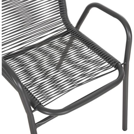 ΠΟΛΥΘΡΟΝΑ ΕΞ.ΧΩΡΟΥ AVRIL HM5968.01 ΜΕΤΑΛΛΟ ΚΑΙ ΣΥΝΘ.RATTAN ΣΕ ΓΚΡΙ 54,5x56x78Υεκ.