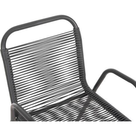 ΠΟΛΥΘΡΟΝΑ ΕΞ.ΧΩΡΟΥ AVRIL HM5968.01 ΜΕΤΑΛΛΟ ΚΑΙ ΣΥΝΘ.RATTAN ΣΕ ΓΚΡΙ 54,5x56x78Υεκ.