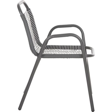 ΠΟΛΥΘΡΟΝΑ ΕΞ.ΧΩΡΟΥ AVRIL HM5968.01 ΜΕΤΑΛΛΟ ΚΑΙ ΣΥΝΘ.RATTAN ΣΕ ΓΚΡΙ 54,5x56x78Υεκ.