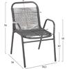 ΠΟΛΥΘΡΟΝΑ ΕΞ.ΧΩΡΟΥ AVRIL HM5968.01 ΜΕΤΑΛΛΟ ΚΑΙ ΣΥΝΘ.RATTAN ΣΕ ΓΚΡΙ 54,5x56x78Υεκ.