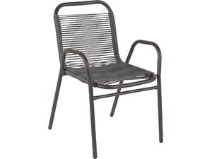 ΠΟΛΥΘΡΟΝΑ ΕΞ.ΧΩΡΟΥ AVRIL HM5968.01 ΜΕΤΑΛΛΟ ΚΑΙ ΣΥΝΘ.RATTAN ΣΕ ΓΚΡΙ 54,5x56x78Υεκ.