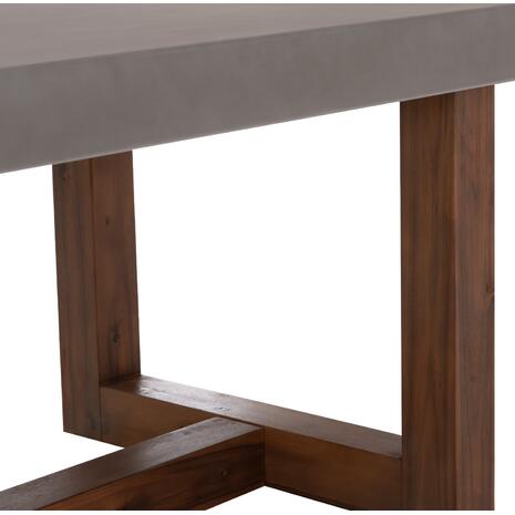 ΤΡΑΠΕΖΙ ΤΡΑΠΕΖΑΡΙΑΣ FIBER CEMENT & ΞΥΛΟ ΑΚΑΚΙΑΣ ASTOR HM6572.01 ΓΚΡΙ 240x100x75Υεκ
