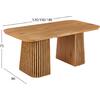 ΤΡΑΠΕΖΙ ΤΡΑΠΕΖΑΡΙΑΣ ΕΠΕΚΤΕΙΝΟΜΕΝΟ VERLO HM18436 MDF ΣΕ ΦΥΣΙΚΟ 120/150/180x90x75Υεκ.