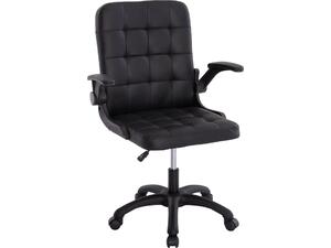 ΚΑΡΕΚΛΑ ΓΡΑΦΕΙΟΥ PORTIMA HM1197.01 ΜΑΥΡΟ PVC-ΣΚΕΛΕΤΟΣ & ΒΑΣΗ 69x57x97Υεκ.