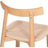 KΑΡΕΚΛΑ ΤΡΑΠΕΖΑΡΙΑΣ OSORIO HM18335.01 RUBBERWOOD & ΣΧΟΙΝΙ ΣΕ ΦΥΣΙΚΟ 51x55x74Υεκ (σετ 2 τεμαχίων)