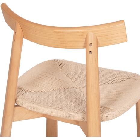 KΑΡΕΚΛΑ ΤΡΑΠΕΖΑΡΙΑΣ OSORIO HM18335.01 RUBBERWOOD & ΣΧΟΙΝΙ ΣΕ ΦΥΣΙΚΟ 51x55x74Υεκ (σετ 2 τεμαχίων)