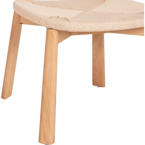 KΑΡΕΚΛΑ ΤΡΑΠΕΖΑΡΙΑΣ OSORIO HM18335.01 RUBBERWOOD & ΣΧΟΙΝΙ ΣΕ ΦΥΣΙΚΟ 51x55x74Υεκ (σετ 2 τεμαχίων)