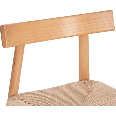 KΑΡΕΚΛΑ ΤΡΑΠΕΖΑΡΙΑΣ OSORIO HM18335.01 RUBBERWOOD & ΣΧΟΙΝΙ ΣΕ ΦΥΣΙΚΟ 51x55x74Υεκ (σετ 2 τεμαχίων)
