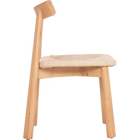 KΑΡΕΚΛΑ ΤΡΑΠΕΖΑΡΙΑΣ OSORIO HM18335.01 RUBBERWOOD & ΣΧΟΙΝΙ ΣΕ ΦΥΣΙΚΟ 51x55x74Υεκ (σετ 2 τεμαχίων)