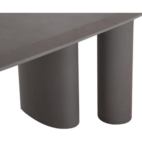 ΤΡΑΠΕΖΙ ΤΡΑΠΕΖΑΡΙΑΣ FIBER CEMENT ΟΒΑΛ GLEN HM6598.01 ΓΚΡΙ 260x95x75Υεκ