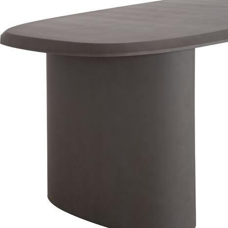 ΤΡΑΠΕΖΙ ΤΡΑΠΕΖΑΡΙΑΣ FIBER CEMENT ΟΒΑΛ GLEN HM6598.01 ΓΚΡΙ 260x95x75Υεκ