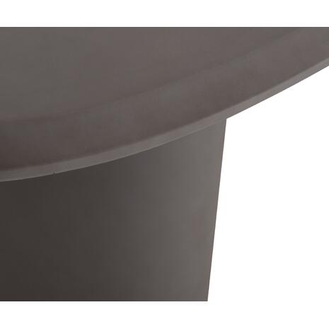 ΤΡΑΠΕΖΙ ΤΡΑΠΕΖΑΡΙΑΣ FIBER CEMENT ΟΒΑΛ GLEN HM6598.01 ΓΚΡΙ 260x95x75Υεκ