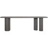 ΤΡΑΠΕΖΙ ΤΡΑΠΕΖΑΡΙΑΣ FIBER CEMENT ΟΒΑΛ GLEN HM6598.01 ΓΚΡΙ 260x95x75Υεκ