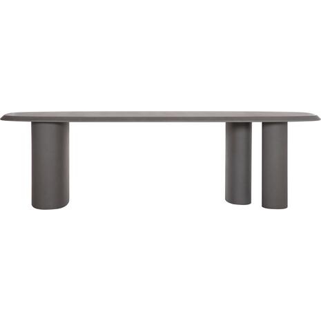 ΤΡΑΠΕΖΙ ΤΡΑΠΕΖΑΡΙΑΣ FIBER CEMENT ΟΒΑΛ GLEN HM6598.01 ΓΚΡΙ 260x95x75Υεκ