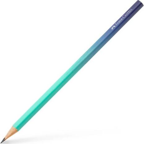 Μολύβι τριγωνικό Faber-Castell "Flow Edition" B Buzzing Blue (118403)