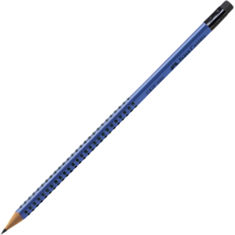 Μολύβι με γόμα Faber-Castell Grip HB Σκούρο Τιρκουάζ (100-201-457)