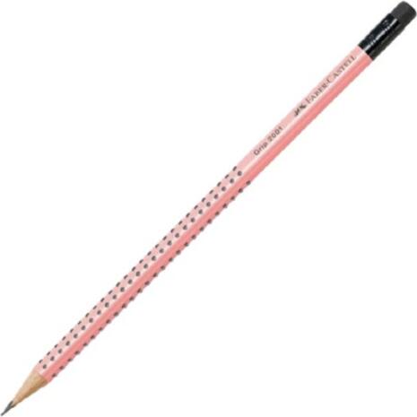Μολύβι με γόμα Faber-Castell Grip 2001 HB Coral (100-180-445)