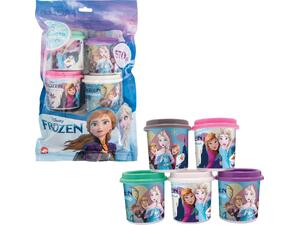 Πλαστελίνη Disney Frozen Σακουλάκι Με 5 Βαζάκια Και Καπάκια Καλουπάκια 570gr