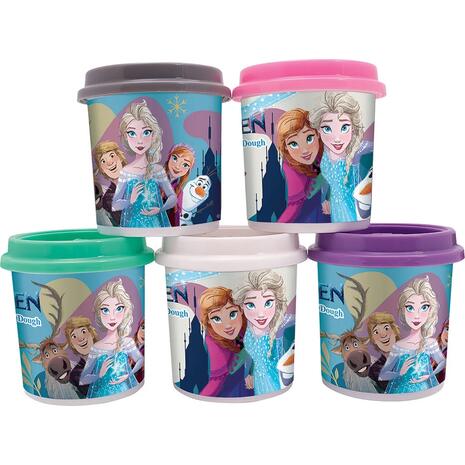 Πλαστελίνη Disney Frozen Σακουλάκι Με 5 Βαζάκια Και Καπάκια Καλουπάκια 570gr
