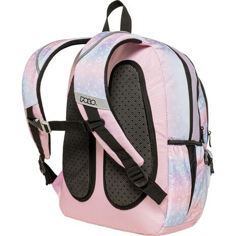 Τσάντα πλάτης 2+1 θέσεων Polo Zippy Heart (901080-8447)