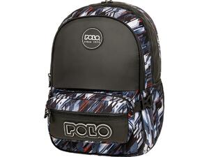 Τσάντα πλάτης 2+1 θέσεων Polo Zippy Blue Lines (901080-8444)