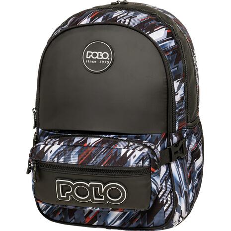 Τσάντα πλάτης 2+1 θέσεων Polo Zippy Blue Lines (901080-8444)