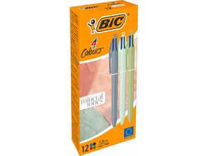 Στυλό Διαρκείας BIC 4 Colours Mineral Tones 1.00mm 4 χρωμάτων 303301 (διάφορα χρώματα)