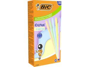 Στυλό Διαρκείας BIC Cristal Pastel 1.00mm 302550 (διάφορα σχέδια)