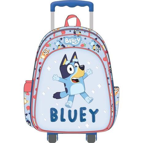 Τσάντα Τrolley νηπιαγωγείου Graffiti Blue Bluey 2 θέσεων (260261)