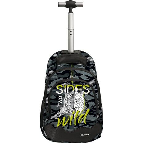 Τσάντα Τrolley δημοτικού Graffiti Τίγρης Xscape 3 θέσεων (269253)