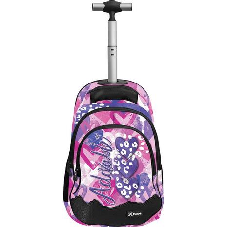 Τσάντα Trolley Δημοτικού Graffiti Καρδίες Xscape 3 θέσεων (269255)