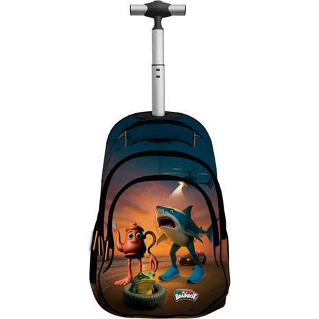 Τσάντα Trolley Δημοτικού Graffiti Team Brainrot 3 θέσεων (263252)