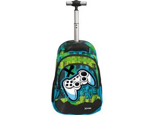 Τσάντα Trolley Δημοτικού Graffiti Gaming Xscape 3 θέσεων (269252)