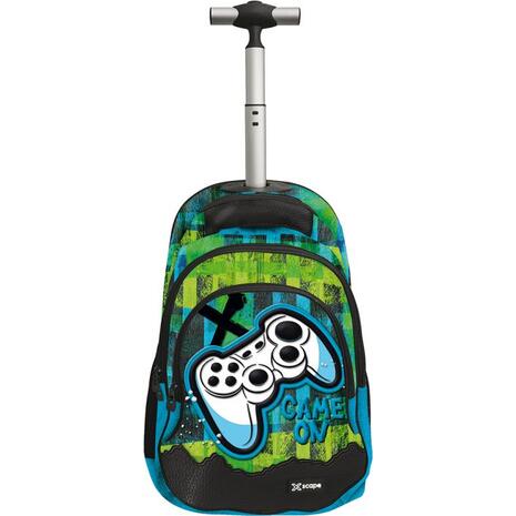 Τσάντα Trolley Δημοτικού Graffiti Gaming Xscape 3 θέσεων (269252)